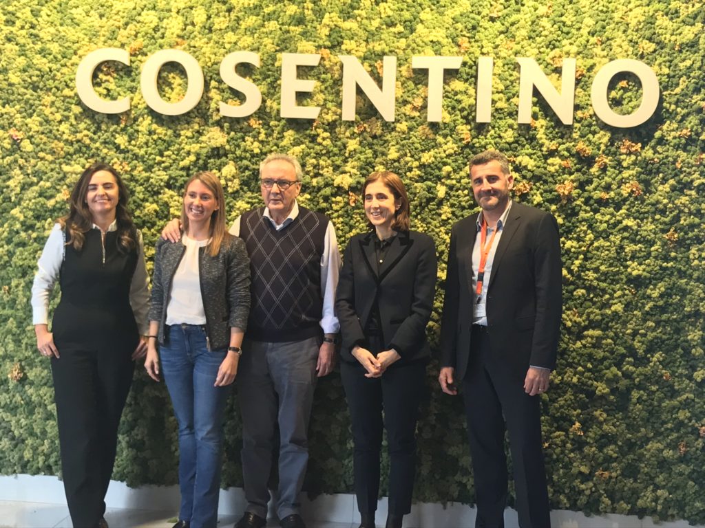 Gemma Hernández, Pilar Martínez-Cosentino, Francisco Cosenbtino, Pilar López y Hugo de Juan en el #MicrosoftDay